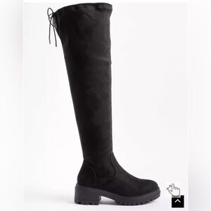 🆕 Torrid NWT Black Chunky Over-the-Knee Women's Boots WW